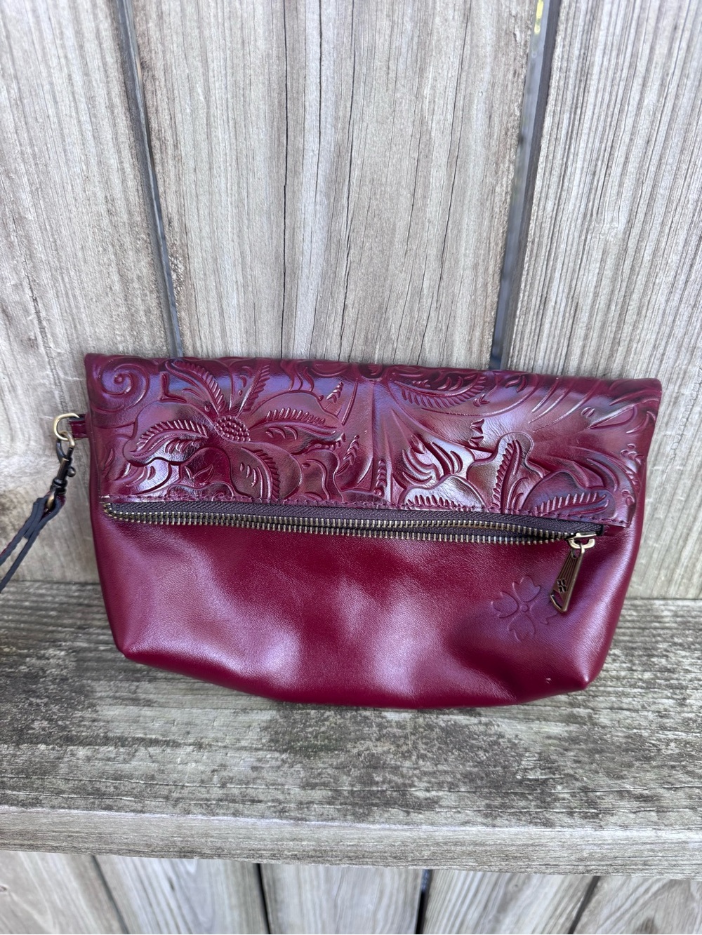 Patricia Nash Leather Wristlet - Picture 4 of 9